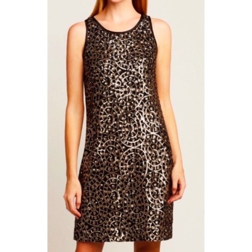 Etcetera NWOT Sleeveless Sequin Shift Dress 16